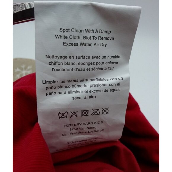 Pottery Barn Kids Alice Angel Woodland Christmas Holiday Stocking Quilted Xmas - Picture 8 of 9